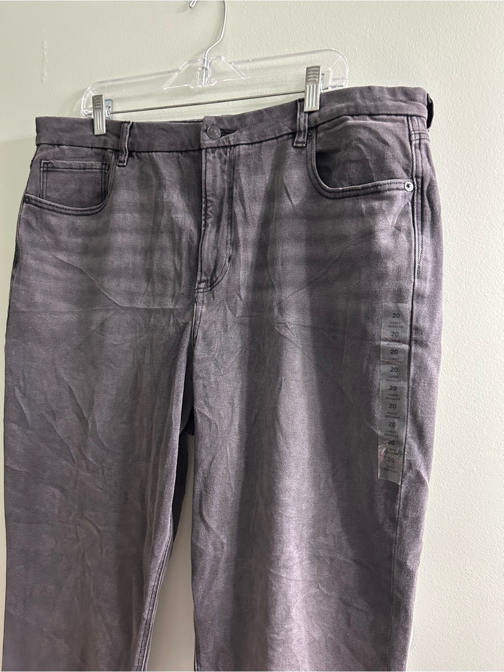NWT American eagle curvy mom jeans grey washed black high waisted
